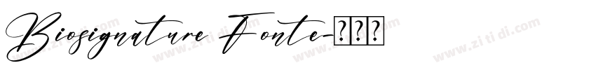 Biosignature Fonte字体转换